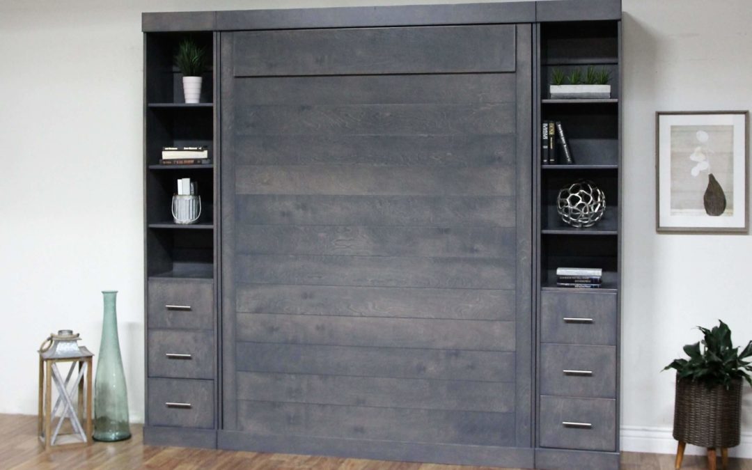 Fallbrook Murphy Bed - Closed with grey Finish